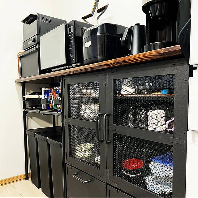 収納力アップもインテリア映えも叶う！キッチンカウンターDIYアイデア集