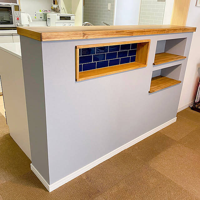 収納力アップもインテリア映えも叶う！キッチンカウンターDIYアイデア集