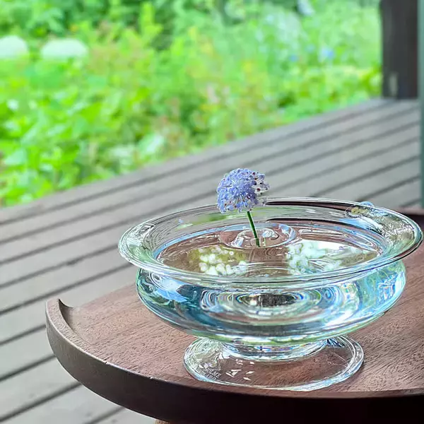 「「シンプルに花を楽しめる、透明ガラスの広口花瓶」 by Kikko.さん」の画像