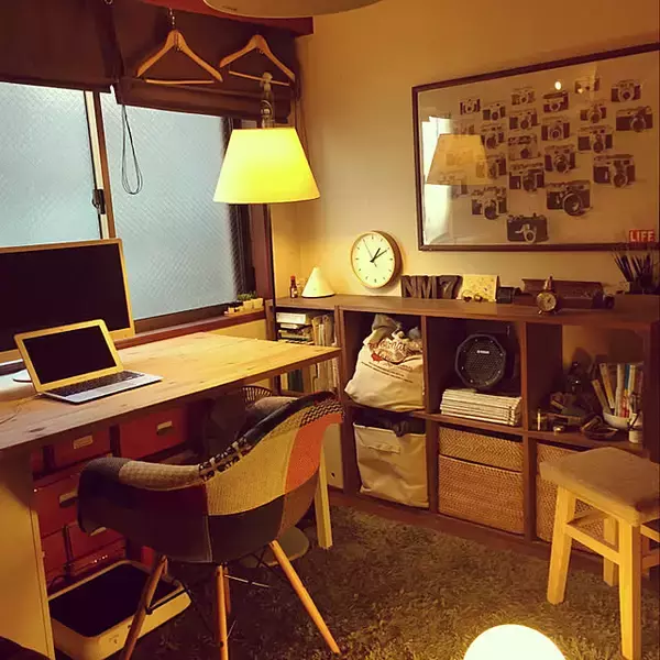 「お家のいたるところで大活躍！無印良品の重なるラタンバスケット」の画像