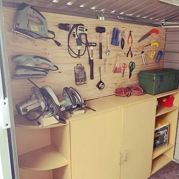 「たっぷりしまえてスッキリ使いやすい♪物置＆物置スペースの収納アイデア」の画像