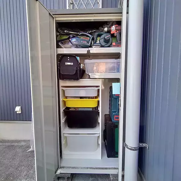 「たっぷりしまえてスッキリ使いやすい♪物置＆物置スペースの収納アイデア」の画像