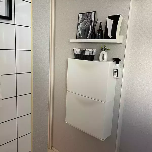 「収納不足の悩みを解決♪洗面所のスペースを有効に使うアイデア」の画像