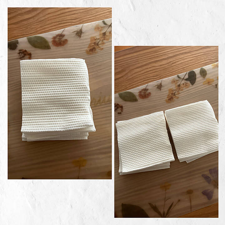 【高コスパアイテム】半分カットで無駄なく使える、DAISOの厚手ペーパータオル by yuzuさん