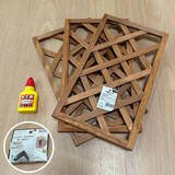 「「空間を有効活用！木製フェンス3枚を棚に変える簡単レシピ」 by milkさん」の画像2