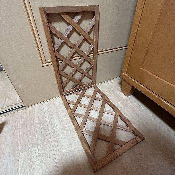 「空間を有効活用！木製フェンス3枚を棚に変える簡単レシピ」 by milkさん