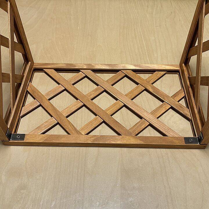 「空間を有効活用！木製フェンス3枚を棚に変える簡単レシピ」 by milkさん