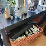 「入れるだけで収納もインテリアも決まってくれる♪ニトリのかごを使った収納実例」の画像4