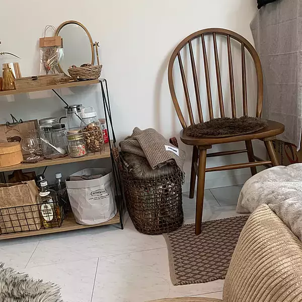 「入れるだけで収納もインテリアも決まってくれる♪ニトリのかごを使った収納実例」の画像