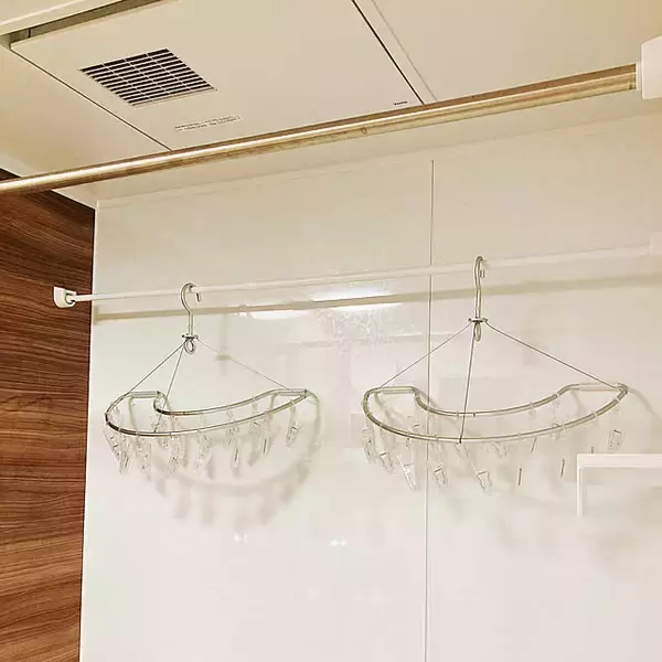 「物干しも収納もすっきり整う♪無印良品の洗濯ハンガー」の画像