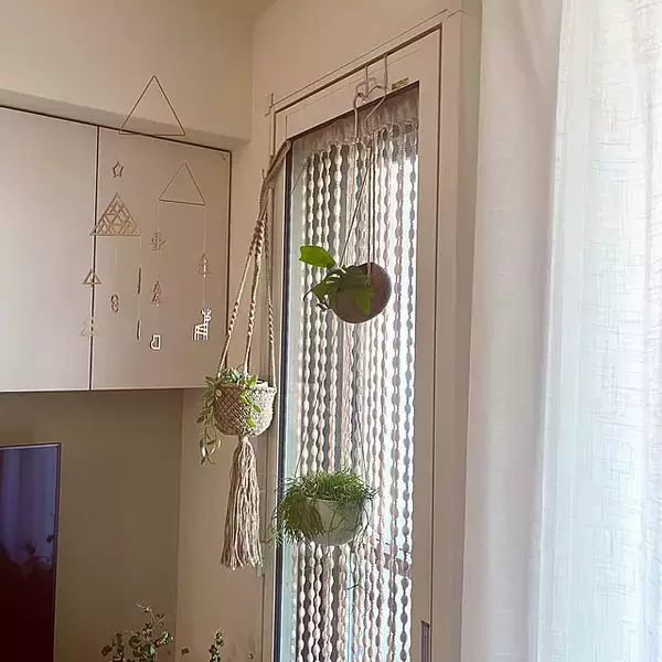 「床に置かなくてもグリーンを飾れる！吊るして彩る、ハンギングプランターのある暮らし」の画像