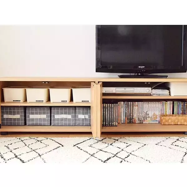 「あなた仕様にカスタマイズ♪無印良品のスタッキングキャビネットの実例集」の画像