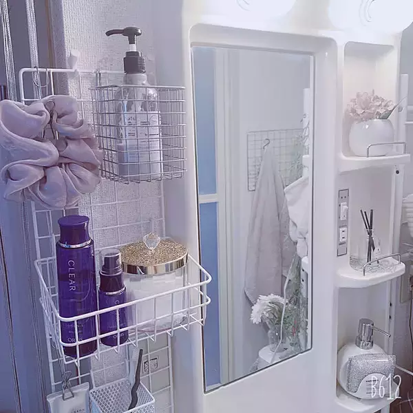 「使い勝手と見た目のよさを両立♪スキンケアアイテムの収納実例」の画像