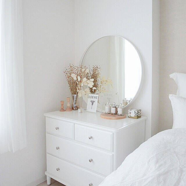 インテリアとしても輝く☆ラウンドミラーがあるお部屋10選