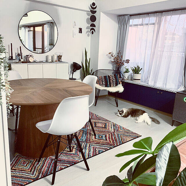 インテリアとしても輝く☆ラウンドミラーがあるお部屋10選