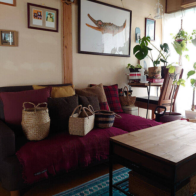 「一枚でインテリアの色遊びが叶う、大判のマルチカバー」 by fukuさん