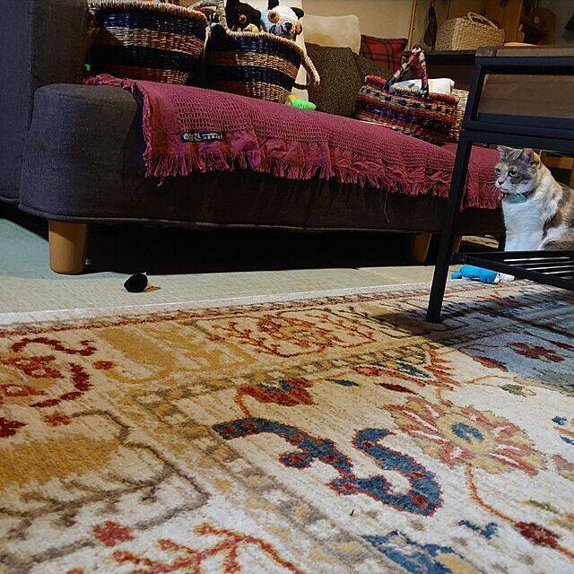 「一枚でインテリアの色遊びが叶う、大判のマルチカバー」 by fukuさん