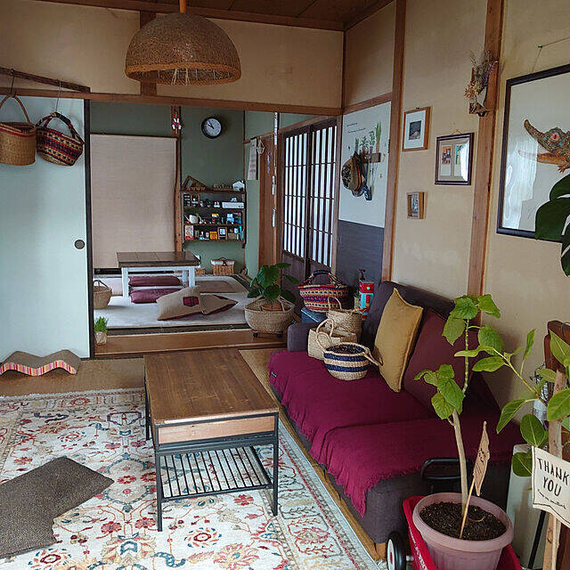 「一枚でインテリアの色遊びが叶う、大判のマルチカバー」 by fukuさん