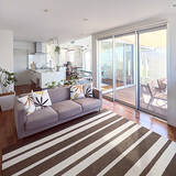 「暑さを和らげるカラーや素材選びがコツ！夏に使いたいラグのあるお部屋」の画像9