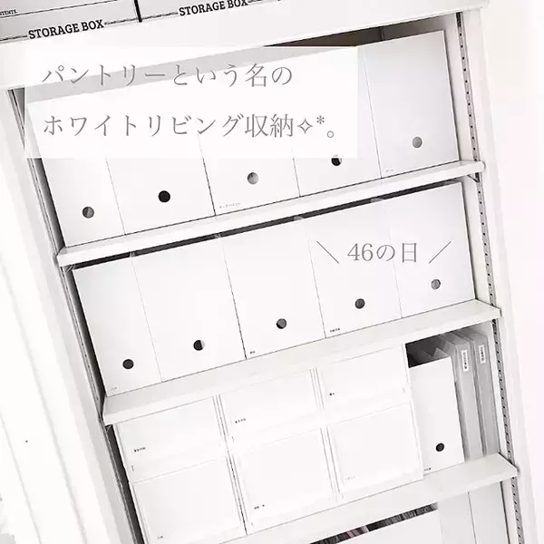 「ニトリのマルチ収納で叶う！どんな物もスッキリ管理できる清潔感溢れる収納」の画像