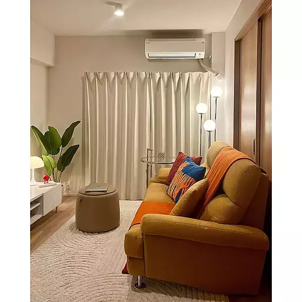 「収納もリラックスもお任せ。万能すぎるIKEAのプーフ」by Ken さん