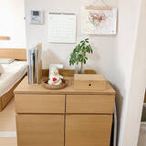 「無印良品の木製キャビネットで整う暮らし。ガラス扉＆木扉の実例6選」の画像7