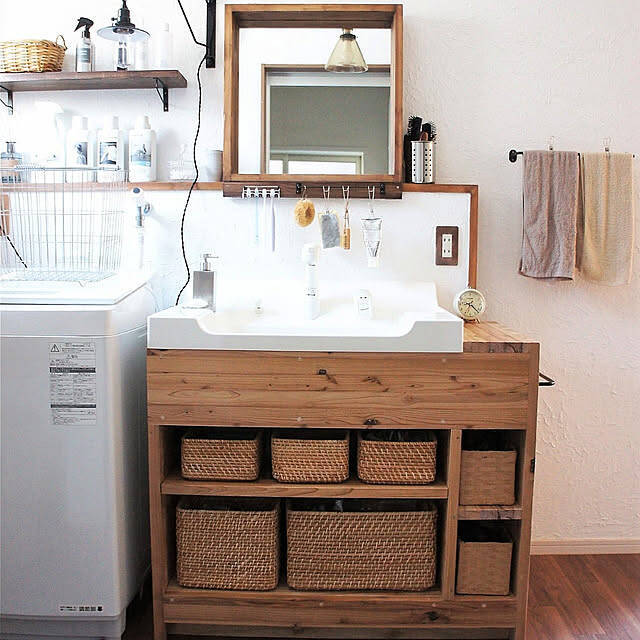 うっとりするような洗面所はアイデアしだい♪DIYで作る見栄え抜群の洗面所10選