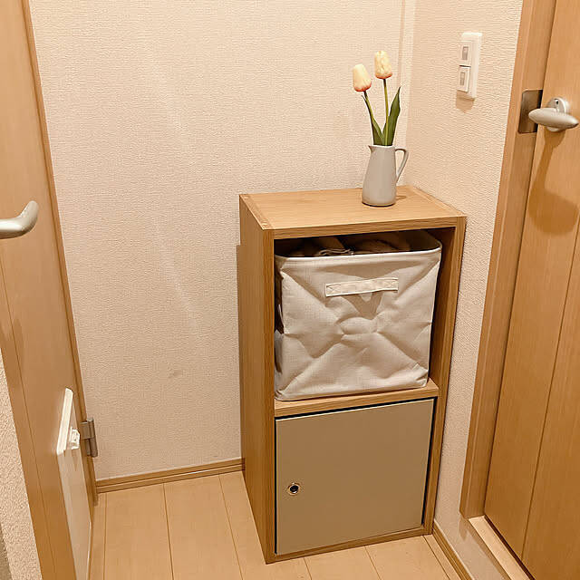 場所を選ばず暮らしにフィット♪無印良品のスタッキングシェルフを使った収納実例