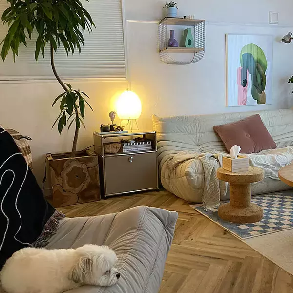 「モジュールを組み合わせて使う！シンプルな機能美を感じるUSMの家具」の画像