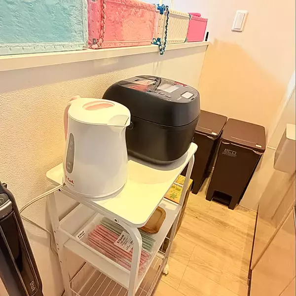 「置き方にこだわったらこんなに便利になった！炊飯器のベストな置き場所アイデア集」の画像