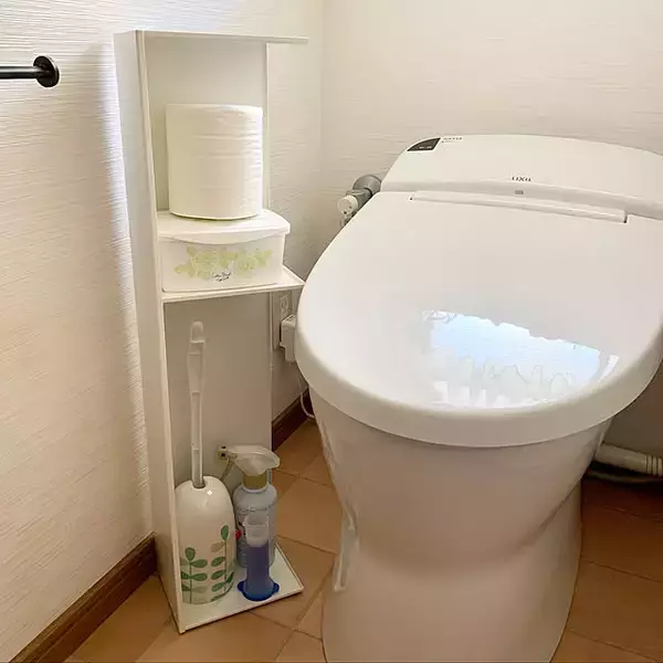 「見た目も収納力も両立したい！山崎実業でかなうトイレ収納アイテム7選」の画像