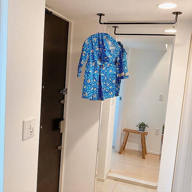 これで雨の日対策もバッチリ♪濡れたレイングッズの一時置き場アイデア