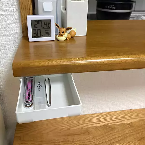 「使わないともったいない！カウンター下を活用した整理収納アイデア」の画像