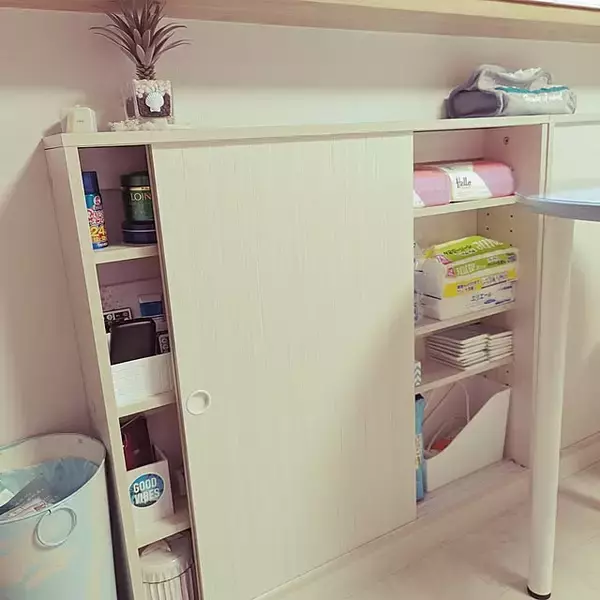 「使わないともったいない！カウンター下を活用した整理収納アイデア」の画像