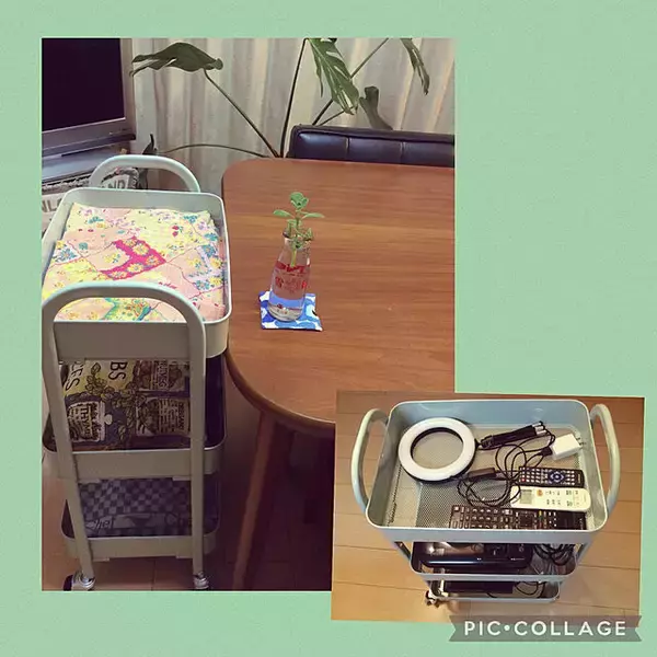 「生活に取り入れて毎日を快適に◎RoomClipショッピングで買えるワゴン活用術」の画像