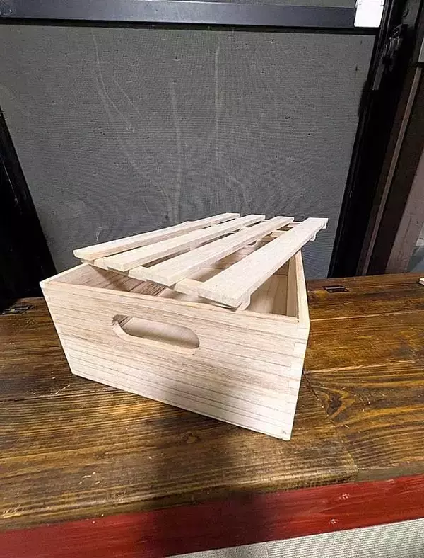 「「スノコ活用！使い勝手の良い、蓋つき木箱のつくり方」 by mori_6_12さん」の画像
