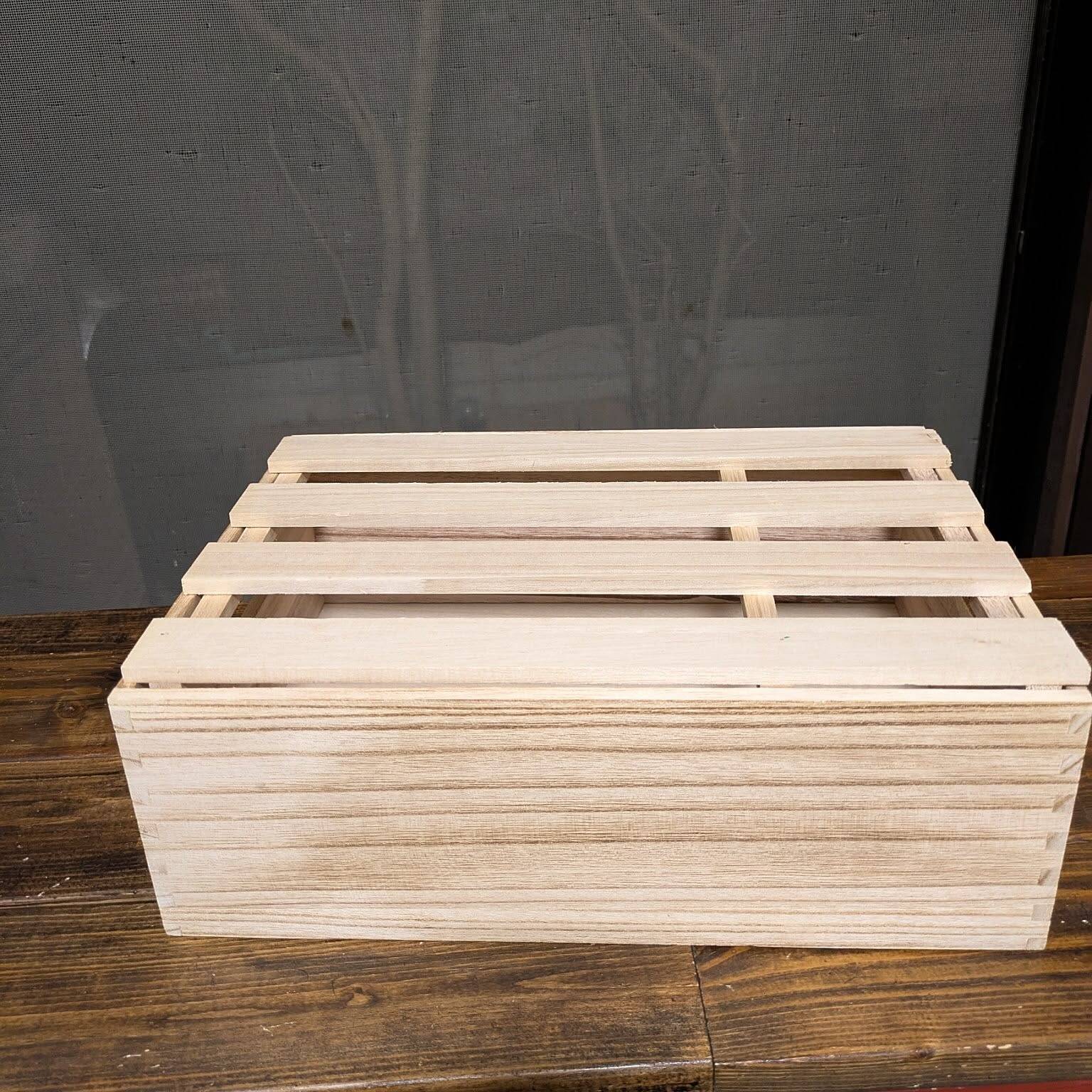 「スノコ活用！使い勝手の良い、蓋つき木箱のつくり方」 by mori_6_12さん