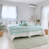 「色と素材を工夫して快適に♪涼しげな夏の寝具のコーディネート」の画像9