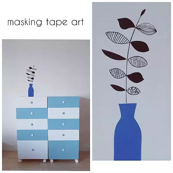 「マスキングテープで自由に描く！驚きのマステアート実例10選」の画像