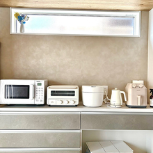 「優しいテーマカラーで整える、すっきりナチュラルなキッチン」 by mameさん