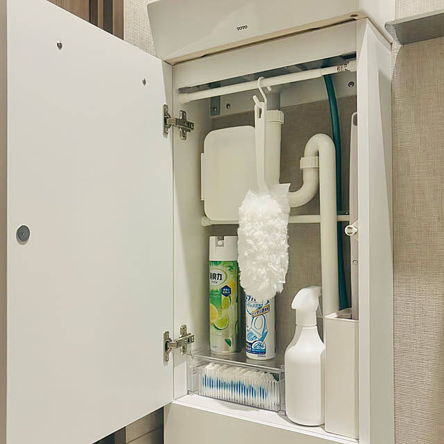 小さく狭いスペースも賢く使える♪短いつっぱり棒の活用アイデア