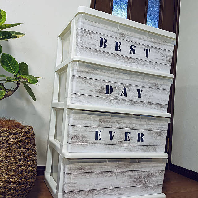 ごちゃつきを防いでインテリア性もアップ！衣装ケースの目隠しアイデア