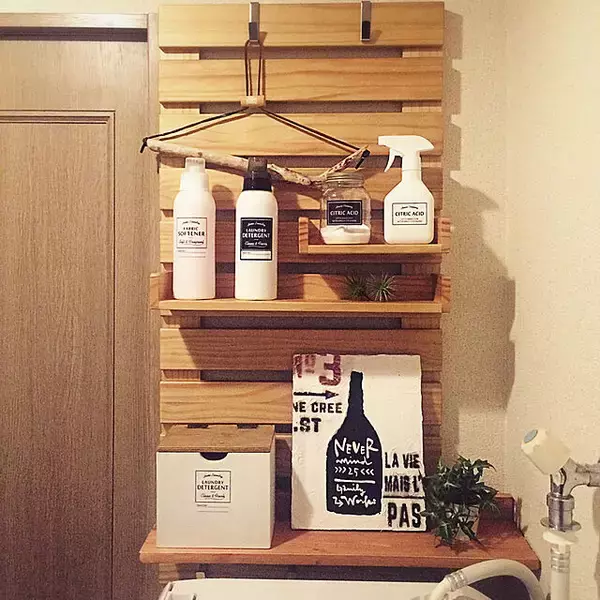 「使いやすく整った空間！見せる収納でつくる理想のランドリー」の画像