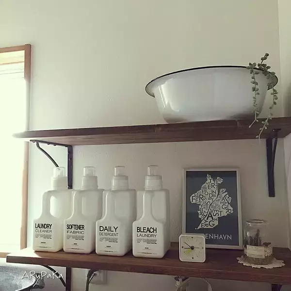 「使いやすく整った空間！見せる収納でつくる理想のランドリー」の画像