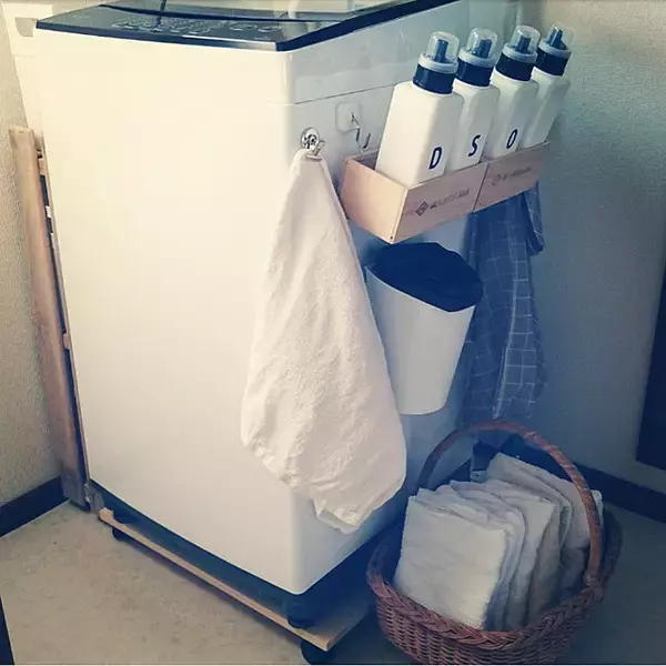 「使いやすく整った空間！見せる収納でつくる理想のランドリー」の画像