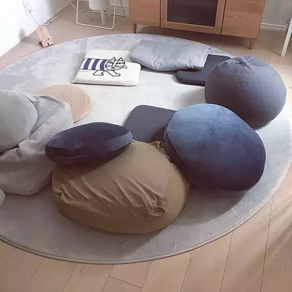 人もペットもくつろげる♡ニトリのモチモチクッションでみんなリラックス