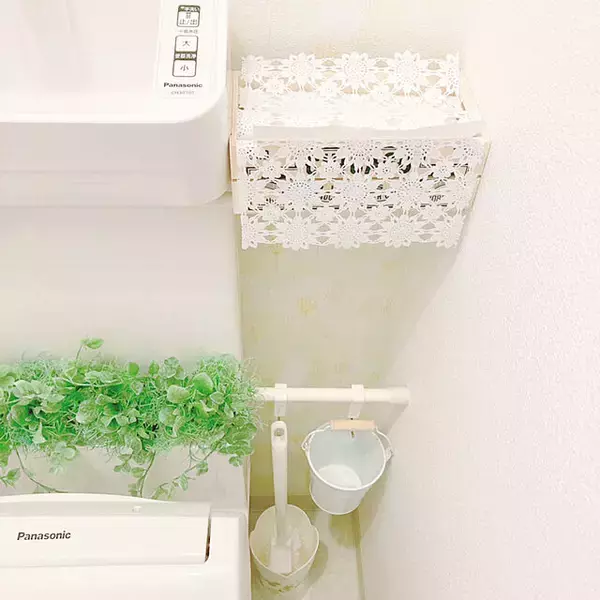 「使いやすく見た目も整う☆トイレの収納アイデア」の画像