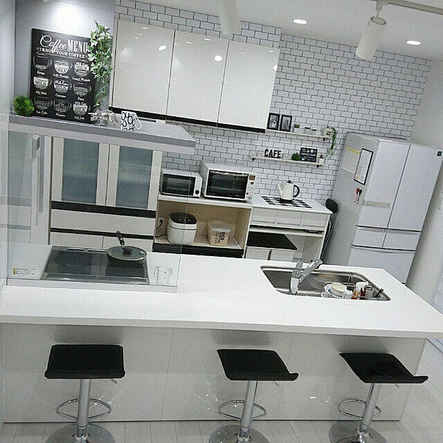 お店みたいで憧れる♡カッコ良くて使いやすい理想のキッチンカウンター