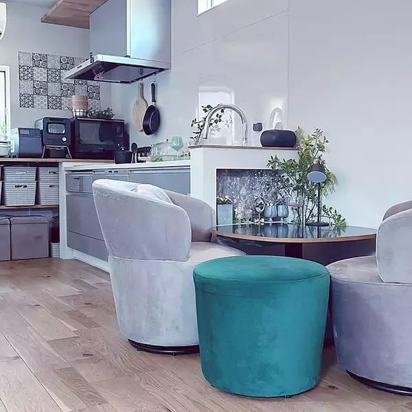 「「造作カウンターがいい仕事♪幸せオーラをまとう爽やかキッチン」 by tomatoさん」の画像