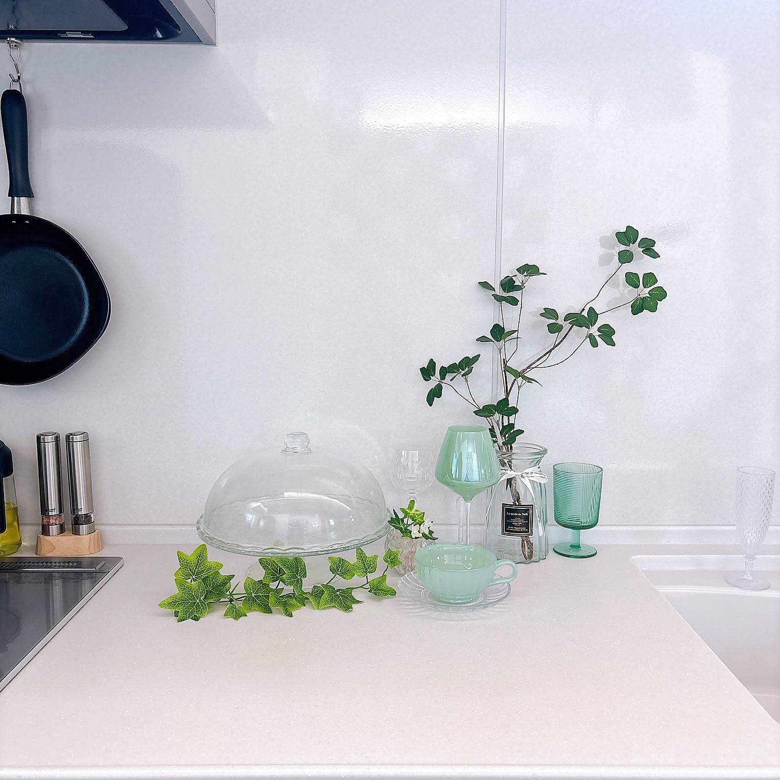 「造作カウンターがいい仕事♪幸せオーラをまとう爽やかキッチン」 by tomatoさん